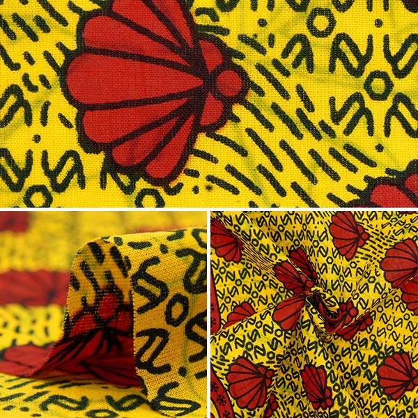 【数量5から】 生地 『アフリカンプリント RAM-AFR-25E』