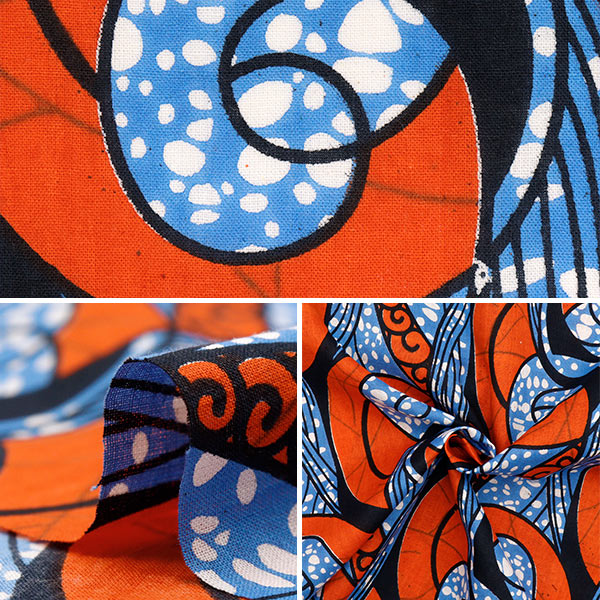 【数量5から】 生地 『アフリカンプリント RAM-AFR-B』