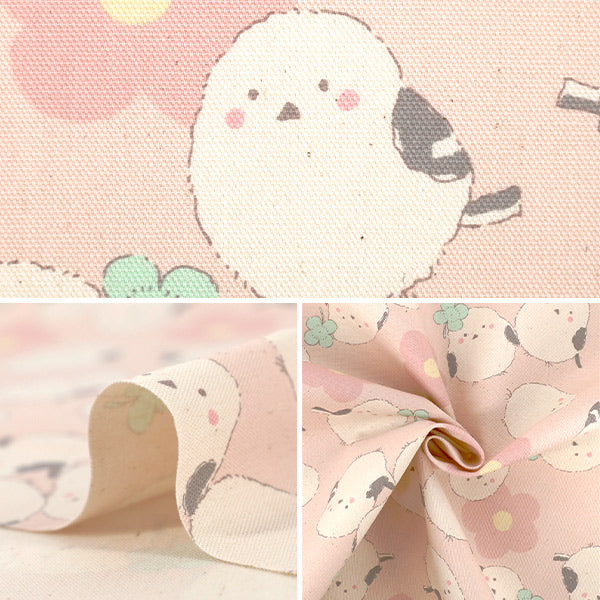 【数量5起】 織物 『牛津布 粉彩蝴蝶粉红色YKA-39030-2A" KOKKA