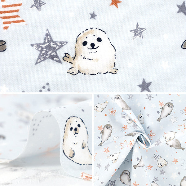 【数量5起】 織物 『板材織物 多彩帆布海豹萨克斯COCA-SSS-SA" KOKKA