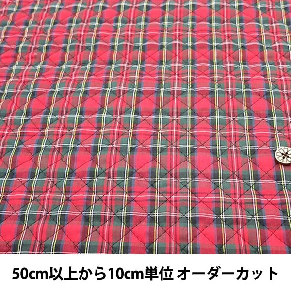数量5から】 生地 『タータンチェックキルト 赤×緑 154』 – Yuzawaya
