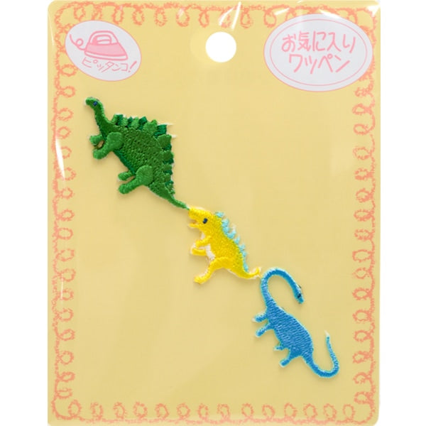 ワッペン 『お気に入りワッペン 連続ワッペン 恐竜 MOW650』 KIYOHARA 清原