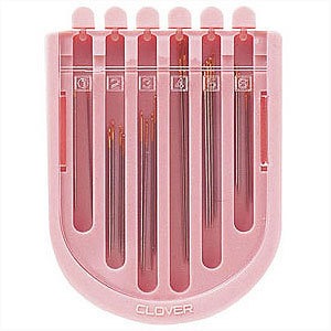 Aguja de coser a mano "Aguja compacta Acolchado・ 57-306 para colcha" Clover