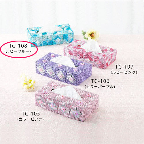 手工藝品套件“花紙蓋紅寶石藍色TC-108”巴拿米帕納米高纖維