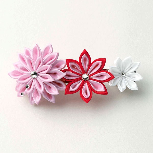 Kit artigianato "satinatoTessutoViti fatti conTsumamizaiku Valletta Pink LH-407" Fibra Panami Panami Takagi