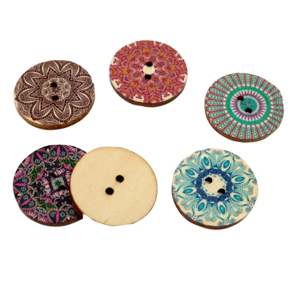 按鈕“木材按鈕混合復古A”