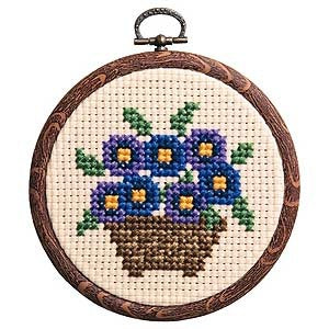 Kit de bordado "Kit de bordado Pansy 7331" Olympus