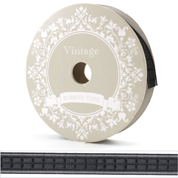 Ruban "Ruban d'organdy en nylon 13 mm de largeur noir"