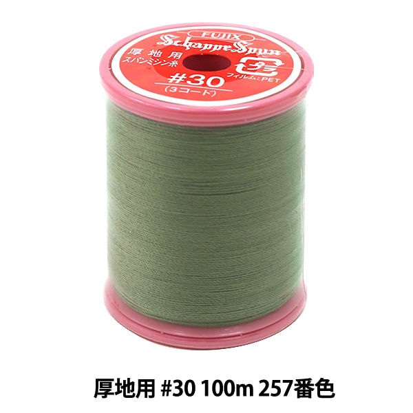 Filo per macchina da cucire "SHAPPESPAN Spesso terreno #30 100m 257th Color" Fujix Fujix