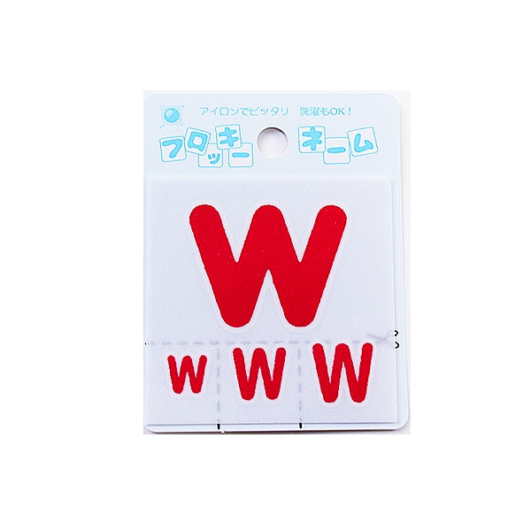 Parche "Nombre Flock (alfabeto) Red W" Templo