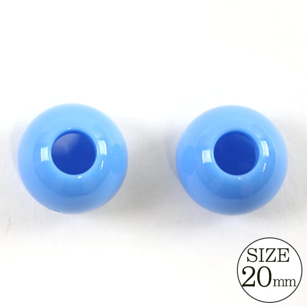 手芸パーツ 『ループエンド 20mm 水色』 – Yuzawaya