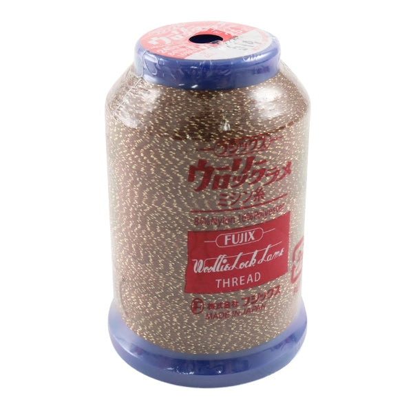 Para máquina de coser de rocaHilo de máquina de coser "Woolly Lock Lame High Extension 1000M (25G) 514 Número" Fujix Fujix