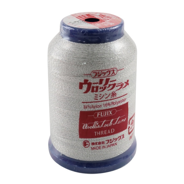 For rock sewing machineSewing machine thread "Woolly lock lame high extension 1000m (25g) 501 color" FUJIX Fujix