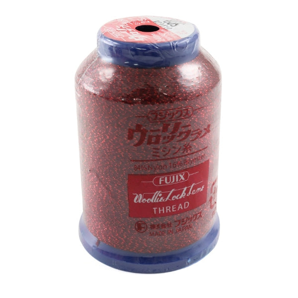 For rock sewing machineSewing machine thread "Woolly lock lame high extension 1000m (25g) 508 color" FUJIX Fujix