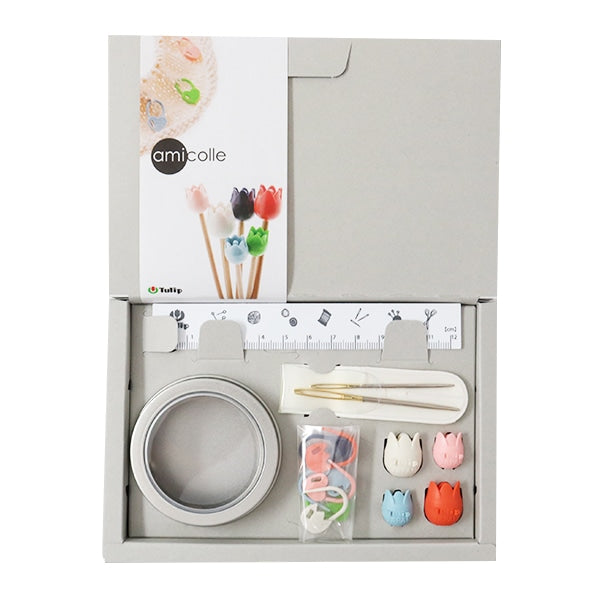 Herramienta de tejido "Amikore Set (Marker del condado /)Agujas de tejerCap) ASC-002" Tulipán tulipan