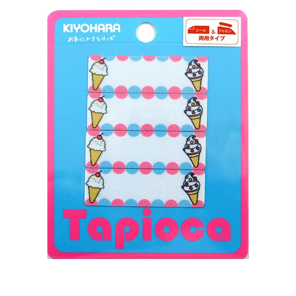 Заплатка "Любимая серия Seal & Iron Imege Label мороженое Mow782" KIYOHARA
