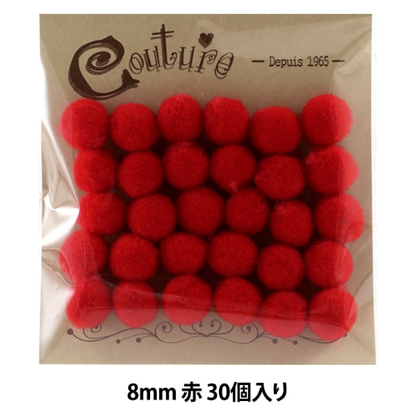 수예부품 "Bonten 8mm 5. 빨간 30 조각"Terai