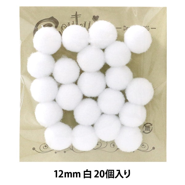 Handicraft parts "Bonten 12mm 1. 20 white" Terai