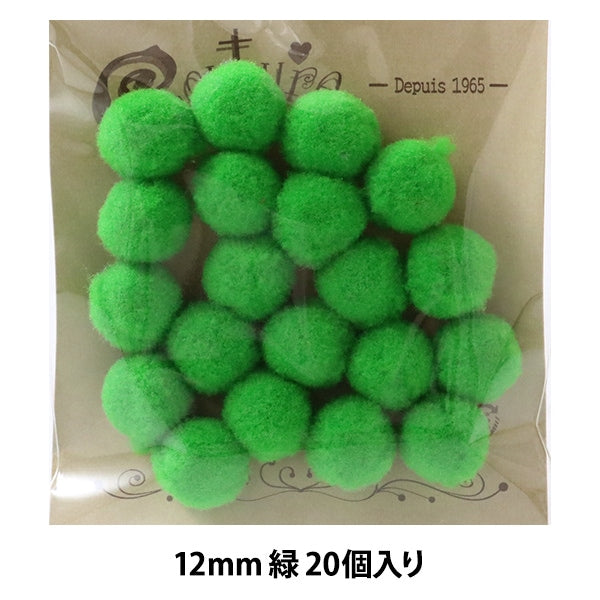 Handicraft parts "Bonten 12mm 7. 20 greenery" Terai