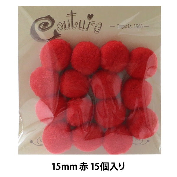 수예부품 "Bonten 15mm 5. 빨간색 15 조각"Terai