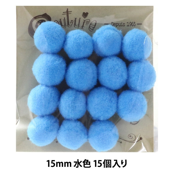 수예부품 "Bonten 15mm 6. 15 밝은 파란색"Terai