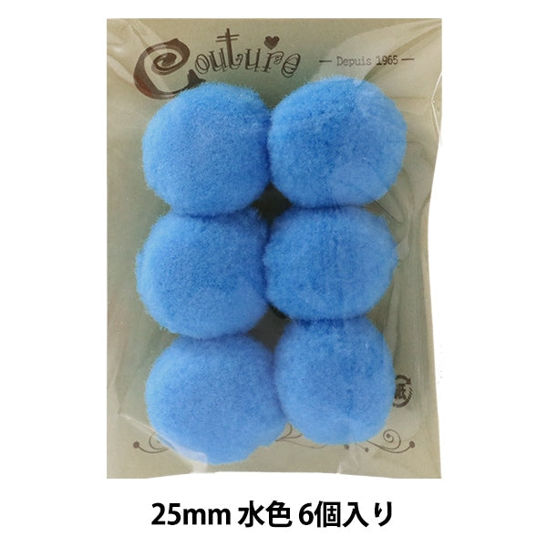 수예부품 "Bonten 25mm 6. 6 밝은 파란색"Terai