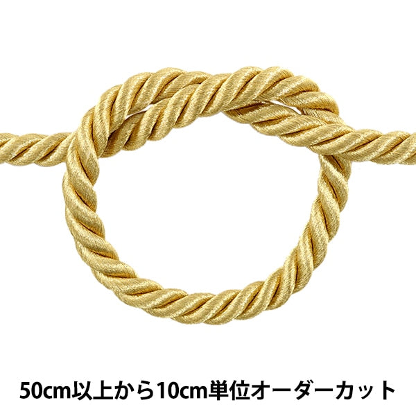 数量5から】 手芸ひも 『ツイストコード 10mm幅 金 3990-G』 – Yuzawaya