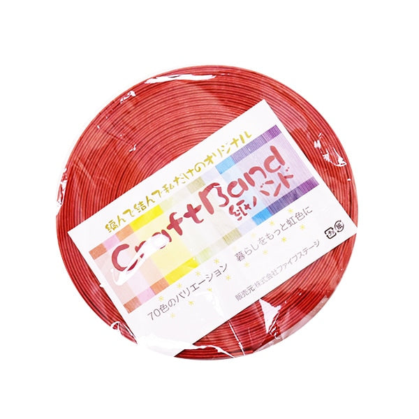 Грузовая полоса "Craft Paper Band Приблизительно 10 м 2 Color Red" Konya Shoji