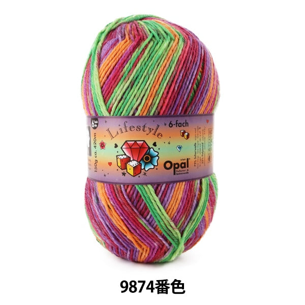 خيوط الجورب خيوط الغزل "لايف ستايل 6 طبقات رقم 9874" أوبال أوبال