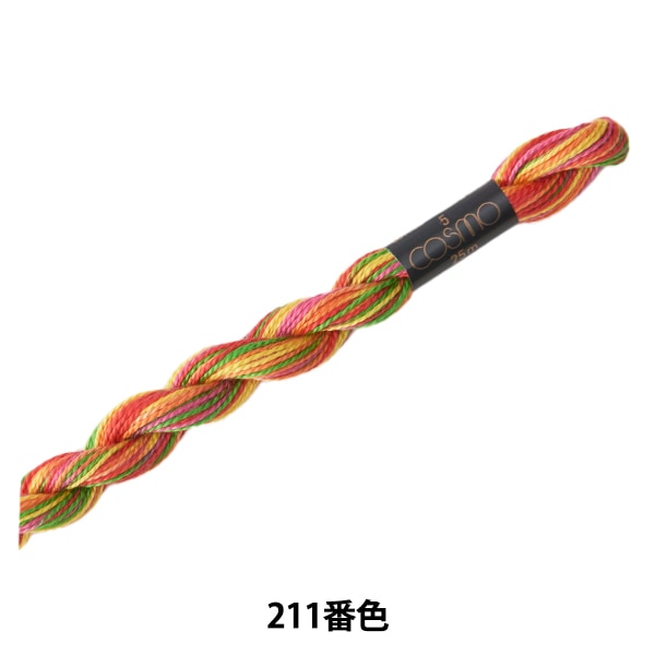 خيط التطريز "COSMO رقم 5 خيط التطريز الموسمي رقم 211 اللون" LECIEN Lecien كوزمو كوزمو