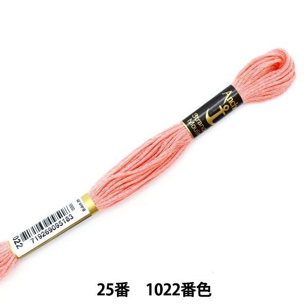 Embroidery thread "Anchor (anchor) 25th embroidery thread 1022 color"