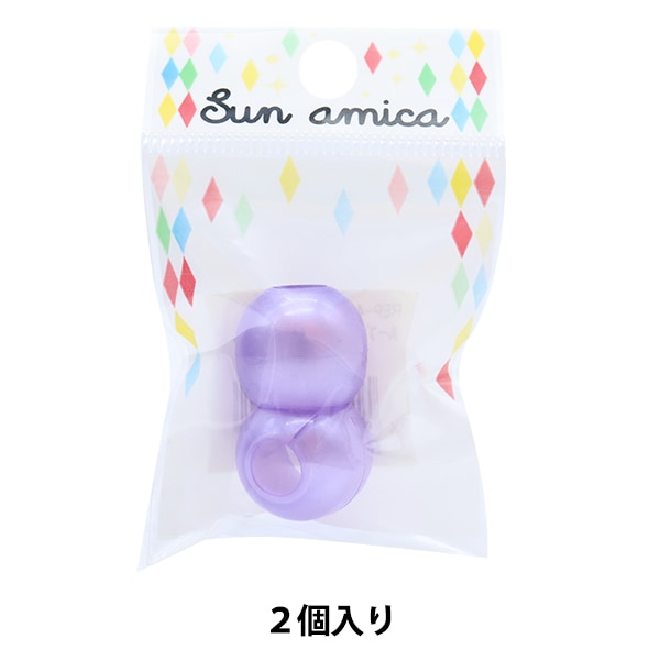 الأجزاء اليدوية "حلقة نهاية لؤلؤة أرجوانية REP-4"