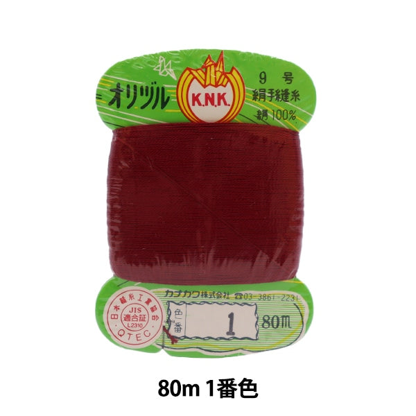 Hilo para coser a mano "Costeros del suelo de orizuruHilo #40 Volumen de tarjeta de 80m 1er color "Kanagawa