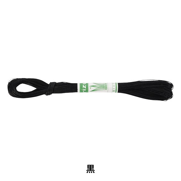 خيط الخياطة اليدوية "خيط زر القنب Tslede رقم 20 30 م أسود" كاناغاوا