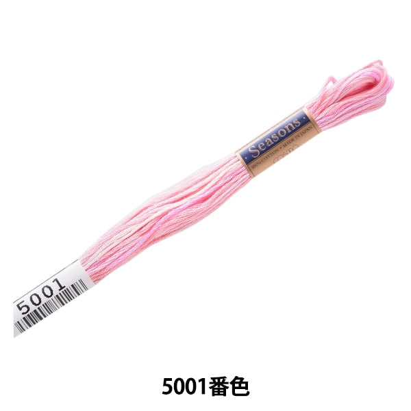 خيط التطريز "الخيط المواسم 25 اللون 5001" LECIEN Lecien كوزمو كوزمو