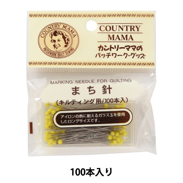 Épingle à marquer "100 aiguilles de ville matelassées" Daruma DARUMA Yokota