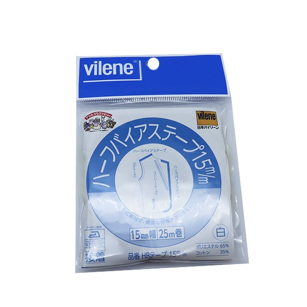 Nastro adesivo "OLS MAMA Family Extension T/C metàNastro sbieco Larghezza bianca circa 1,5 cm x 25m" Vilene Bailen