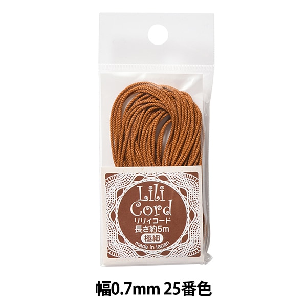 수공예 끈 "Lily Code Extra -fine 너비 0.7mm 25 번째 컬러"Kanagawa