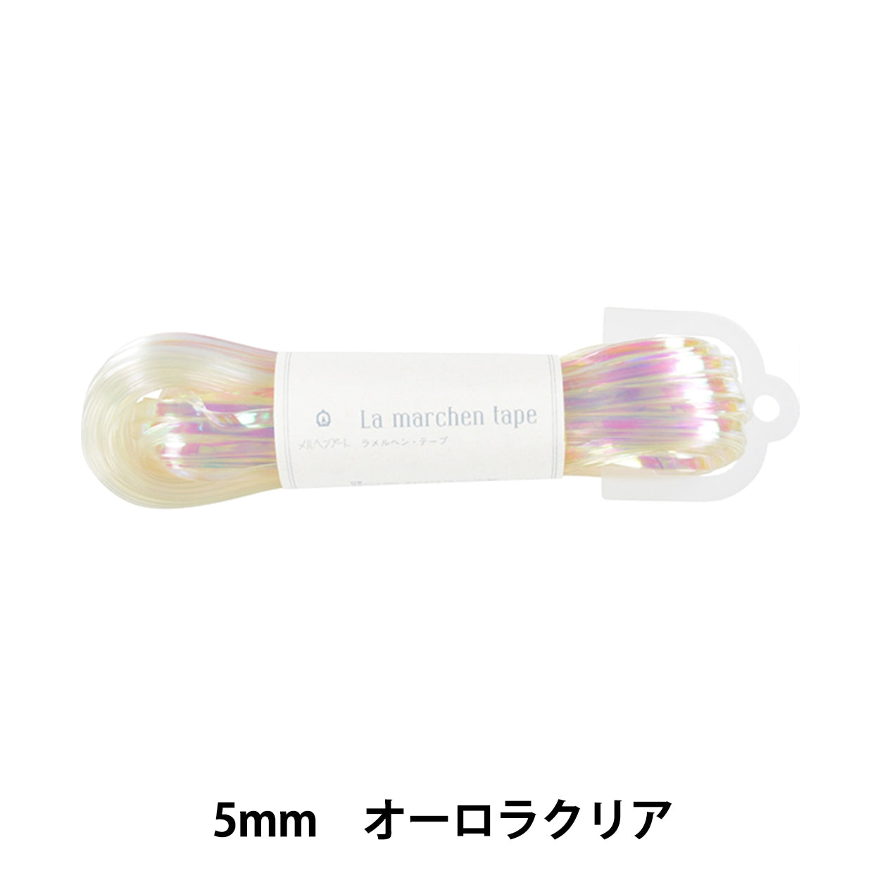 Kordel "Ramel Hen Tape 5mm 30m Aurora Clear" Markenart Fairy Art