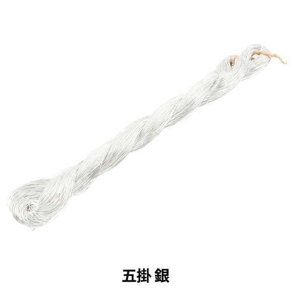 خيط التطريز "خيط التطريز الياباني الفضي جينشي-5"