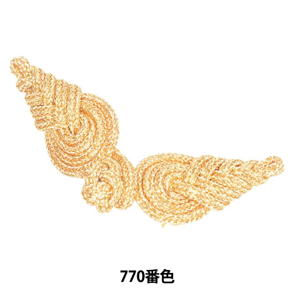 زر صيني "زر ضفدع ورق معدني متوسط رقم 770 لون 171-171-555-7" دارين