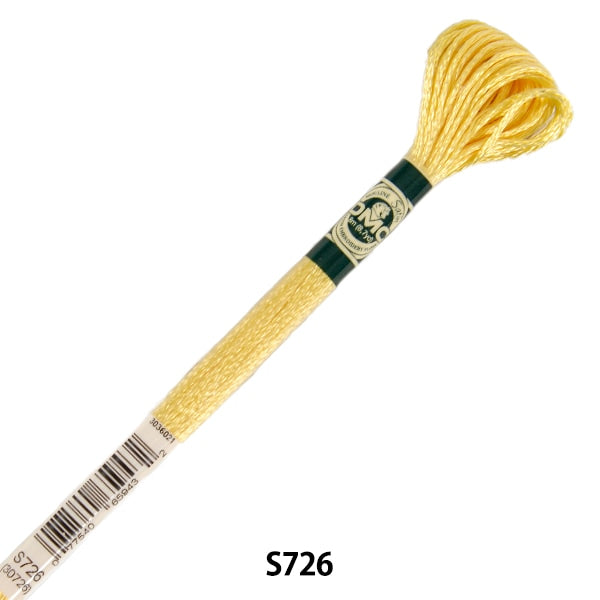 Embroidery thread "DMC satin thread S726 color" DMC Dewhm Sea