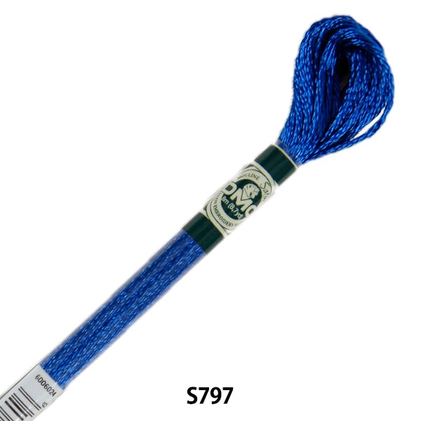 Embroidery thread "DMC satin yarn S797 color" DMC Dewhm Sea