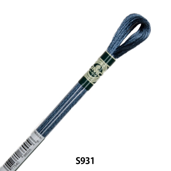 خيط التطريز "خيط الساتان DMC S931 اللون" DMC DMC