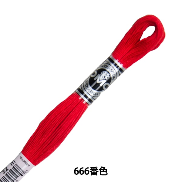 자수실 "DMC 25자수실 Abroder Art.107 666 컬러 "DMC DIEMENTEA