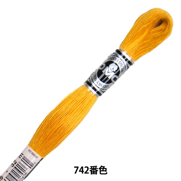 자수실 "DMC 25자수실 Abroder Art.107 742 컬러 "DMC Dewems Sea