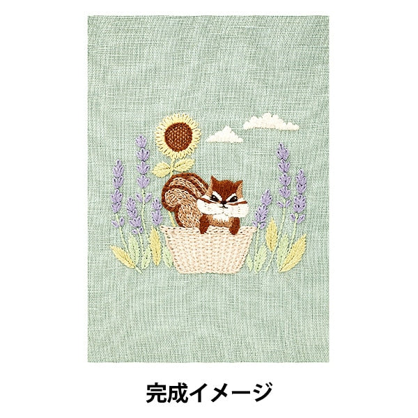 H*a様 森のアニマルバス‎☆.*˚ワイヤークラフト 刺しゅうキット 『Chicchi 森で暮らす動物たちの12か月 シマリスさんの