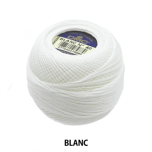 레이스 실 "Cordone Special#40 20g Blanc"DMC Dewems