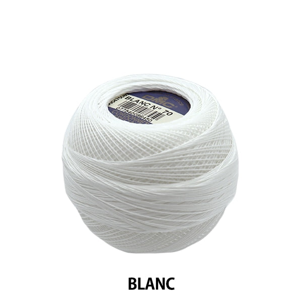 레이스 실 "Cordone Special #70 20g Blanc"DMC DIEMENTEA