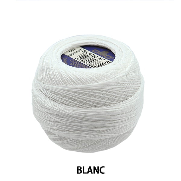 레이스 실 "Cordone Special#80 20g Blanc"DMC DIEMENTEA